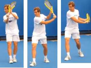 revers tennis une main boucle
