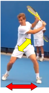 revers tennis une main dissociation