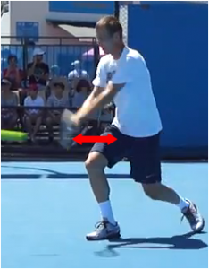 revers tennis deux mains plan de frappe