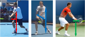 Point d'impact revers deux mains Berdych