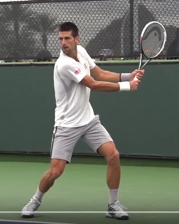 technique de base tennis retour Djokovic