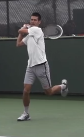 technique de base tennis retour fin de geste