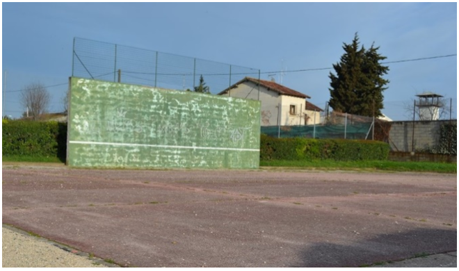 mur de tennis